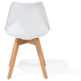 Side Dining Chair Padded seat White - CEWW003W