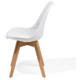 Side Dining Chair Padded seat White - CEWW003W