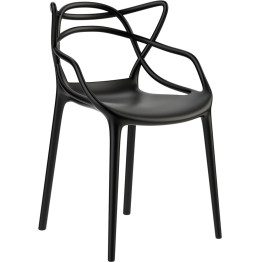 Bistro Dining Arm Chair Plastic Black Indoors & Outdoors - CEHYPP01