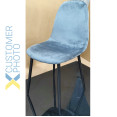 Velvet Dining Chair Dark Grey - CEWW088DARKGREY