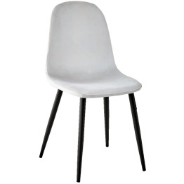 Velvet Dining Chair Light Grey - CEWW088LIGHTGREY
