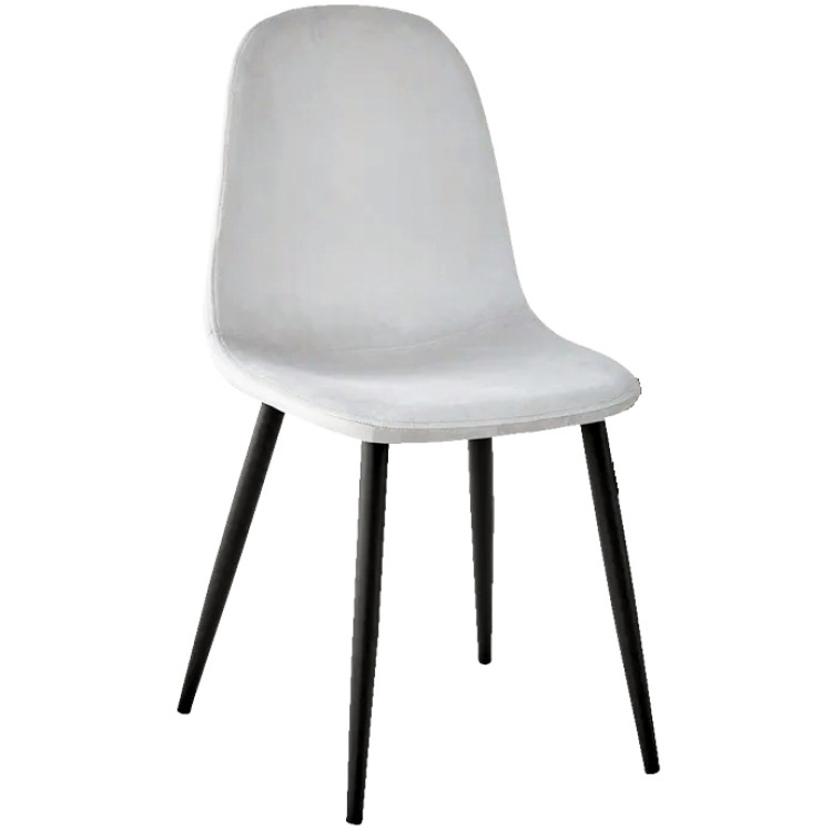 Velvet Dining Chair Light Grey - CEWW088LIGHTGREY