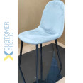 Velvet Dining Chair Light Grey - CEWW088LIGHTGREY