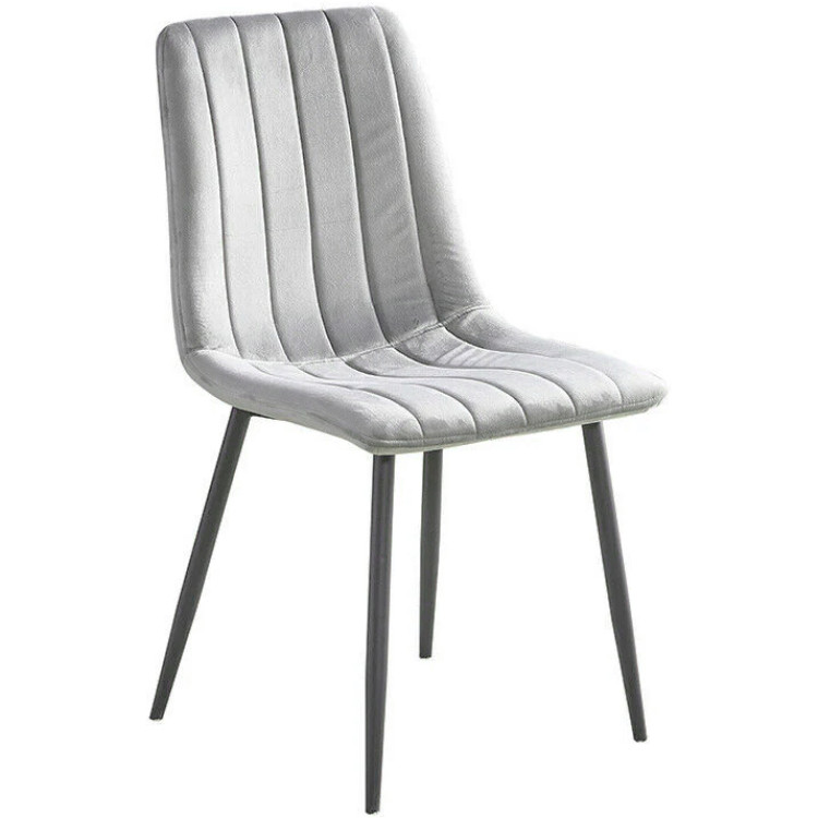 Velvet Dining Chair Light Grey - CEWW101LIGHTGREY