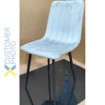Velvet Dining Chair Light Grey - CEWW101LIGHTGREY