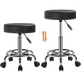 Black Height Adjustable Swivel Stool - CEWW115