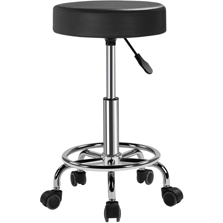 Black Height Adjustable Swivel Stool - CEWW115