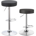 Black Height Adjustable Barstool with Thick seat - CEWW120