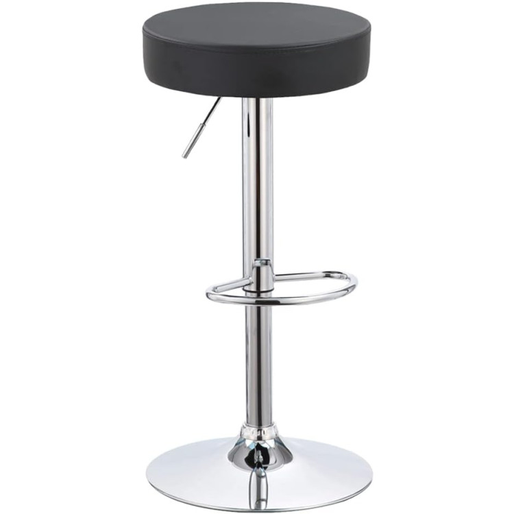 Black Height Adjustable Barstool with Thick seat - CEWW120