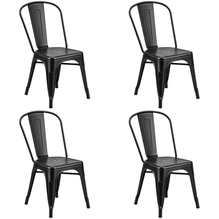 Commercial Gun Metal Dining Chair 200kg Capacity | CaterEq CEWW163GM