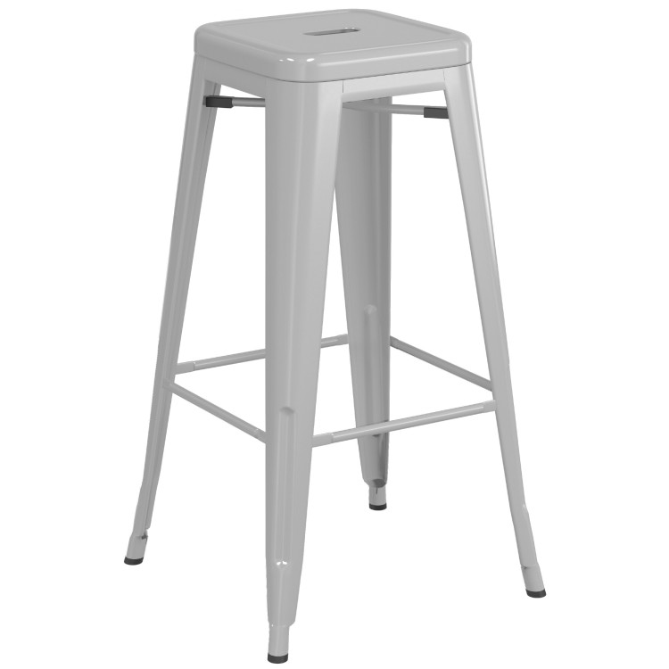 High Bar stool Steel Grey Indoors - CEWW165G High Bar stool Steel Grey Indoors - CEWW165G