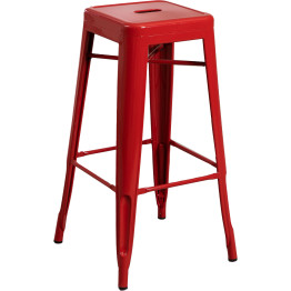 High Bar stool Steel Red Indoors - CEWW165RED