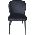 Velvet Dining Chair Black - CEWW166