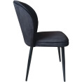 Velvet Dining Chair Black - CEWW166