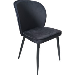 Velvet Dining Chair Black - CEWW166