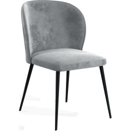 Velvet Dining Chair Dark Grey - CEWW166DARKGREYVELVET
