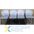 Velvet Dining Chair Light Grey - CEWW166LIGHTGREYVELVET