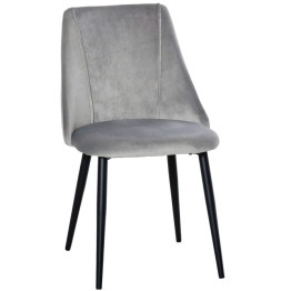 Velvet Dining Chair Dark Grey - CEWW185DARKGREY