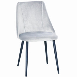 Velvet Dining Chair Light Grey - CEWW185LIGHTGREY
