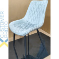 Side Dining Chair Velvet seat Light Grey - CEWW198LIGHTGREY