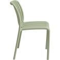 Bistro Dining Chair Plastic Light Green Indoors & Outdoors - CEWW6076LIGHTGREEN