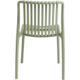 Bistro Dining Chair Plastic Light Green Indoors & Outdoors - CEWW6076LIGHTGREEN