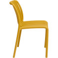 Bistro Dining Chair Plastic Yellow Indoors & Outdoors - CEWW6076YELLOW