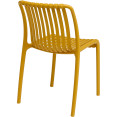 Bistro Dining Chair Plastic Yellow Indoors & Outdoors - CEWW6076YELLOW