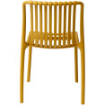 Bistro Dining Chair Plastic Yellow Indoors & Outdoors - CEWW6076YELLOW