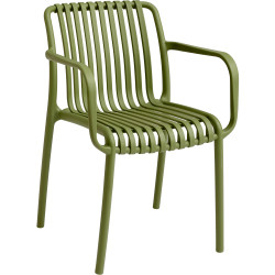 Bistro Dining Chair Plastic Green Indoors & Outdoors - CEWW6077GREEN