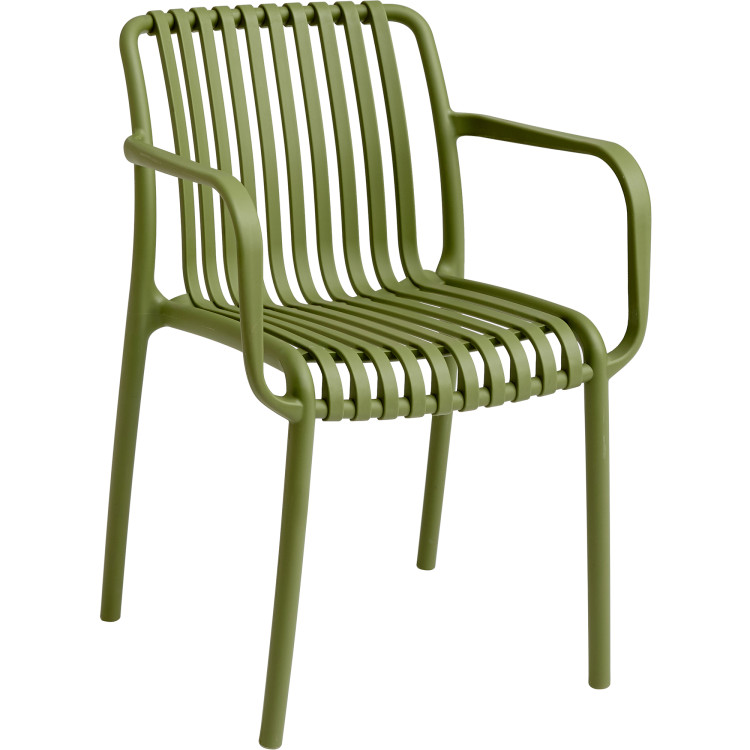 Bistro Dining Chair Plastic Green Indoors & Outdoors - CEWW6077GREEN