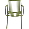 Bistro Dining Chair Plastic Green Indoors & Outdoors - CEWW6077GREEN