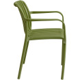 Bistro Dining Chair Plastic Green Indoors & Outdoors - CEWW6077GREEN