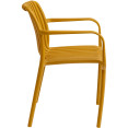 Bistro Dining Chair Plastic Yellow Indoors & Outdoors - CEWW6077YELLOW