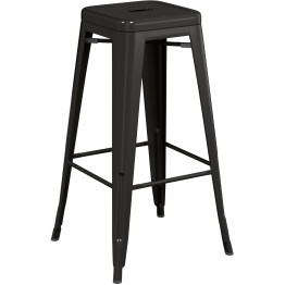 High Bar stool Steel Black Indoors - CEHYX504