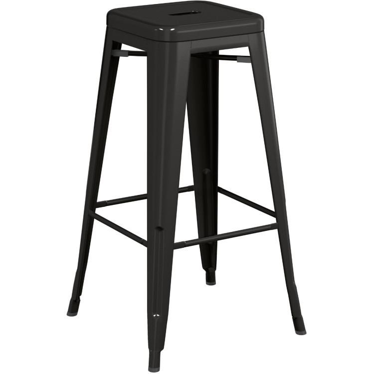 High Bar stool Steel Black Indoors - CEHYX504