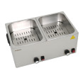 Commercial Hot dog / Sausage Warmer with Hinged Covers 2 x 8 litres | CaterEq CEXDESW8D Commercial Hot dog / Sausage Warmer with Hinged Covers 2 x 8 litres | CaterEq CEXDESW8D