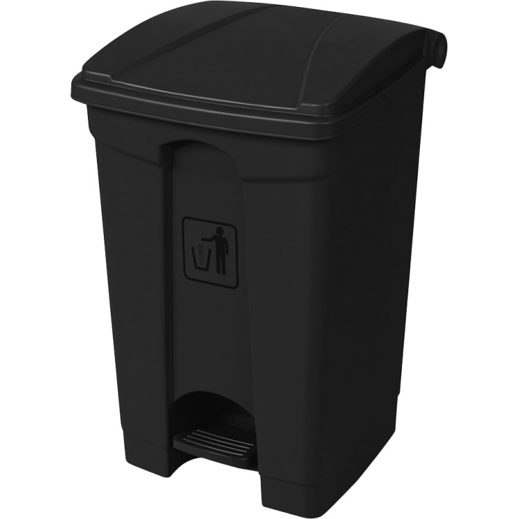 Pedal Waste Bin 80 Litres Black | CaterEq CEXDL80K7BLACK Pedal Waste Bin 80 Litres Black | CaterEq CEXDL80K7BLACK