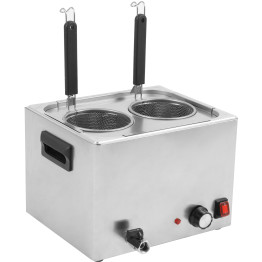 Commercial Pasta boiler Electric 2 baskets 8 litres Table top - CEXDPAC8