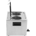 Commercial Pasta boiler Electric 2 baskets 8 litres Table top - CEXDPAC8