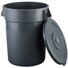 Waste Bin with Lid 80 litres Dark grey - CEXDW006