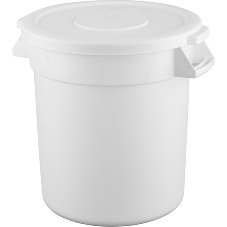 Waste Bin with Lid 40 litres White - CEXDW005