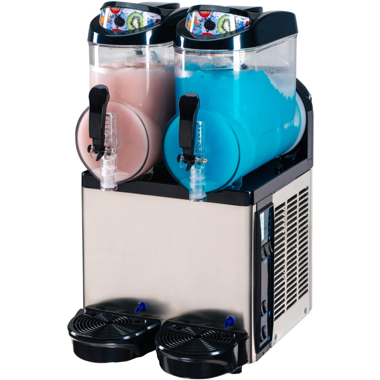 B GRADE Commercial Slush Machine 2 x 12 litres - XRJ12LX2T B GRADE