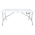 Folding Catering Table 5ft White Plastic - CEHQXZ152