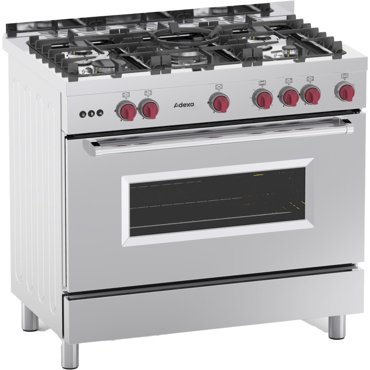Professional Gas range Oven 7kW with 5 burners 11.4kW - CEY95ND Professional Gas range Oven 7kW with 5 burners 11.4kW - CEY95ND