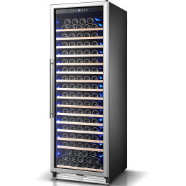 Commercial Wine Cooler 16 Shelves 457 Litres 185 Bottles Single Temperature Zone Compressor Cooling 598x685x1957mm Stainless Steel - CEYC510AS