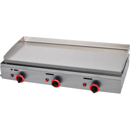 Premium Commercial Gas Griddle Smooth plate 3 burners 9.3kW Countertop - CEYGPL1000 Premium Commercial Gas Griddle Smooth plate 3 burners 9.3kW Countertop - CEYGPL1000