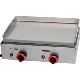 Premium Commercial Gas Griddle Smooth plate 2 burners 5.5kW Countertop - CEYGPL600 Premium Commercial Gas Griddle Smooth plate 2 burners 5.5kW Countertop - CEYGPL600