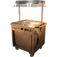 Mobile Bain Marie top Hot Cupboard with Heated Sneeze Guard - CEYH2W
