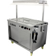 Mobile Bain Marie top Hot Cupboard with Heated Sneeze Guard - CEYH3W